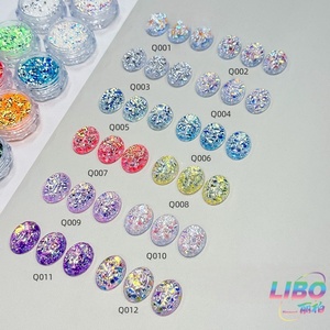 2025 nouveau chaud coloré miroitant paillettes bulle poudre Salon Nail Shop bricolage réfléchissant paillettes poudre - Product Image 5