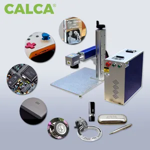 CALCA prix de gros 30W machine de marquage laser à fibre fendue Laser Raycus + axe de rotation FDA machine de marquage laser industrielle