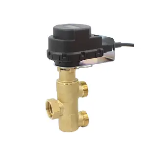 Gas wall mounted boiler three-way valve outlet assembly