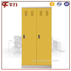 Casier en acier à 2 portes avec serrure à clé, armoire métallique pour club de fitness ou ski, pour le rangement et l'organisation - Product Image 6