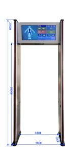 Portique <span class=keywords><strong>de</strong></span> sécurité KMS Walkthrough avec détecteur <span class=keywords><strong>de</strong></span> métaux, scanner corporel multi-zones haute sensibilité pour hôtels et centres commerciaux - Product Image 4