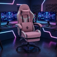 Chaise de jeu E-Sports, chaise de bureau ergonomique, accoudoirs réglables, fonction inclinable, tissu technique, modèle de chaise d'ordinateur compétitive