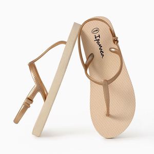 Ultra-Lightweight Women's T-Strap <b>Flip</b> <b>Flops</b>, Summer <b>Beach</b> Sandals with Back Strap, Comfy Anti-Slip Minimalist Outdoor Shoes - Product Image 6