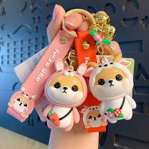 Cartoon Zodiac Keychain Cute Tiger Rabbit Doll <b>Key</b> Ring Women Couple Kids Backpack <b>Key</b> Chains Birthday Gifts - Product Image 2