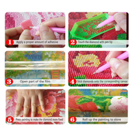 Peinture de diamant personnalisée à faire soi-même, Kits de plage de paysages, perceuse complète 5D