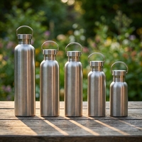 Bouteille d'eau isotherme en acier inoxydable à double paroi personnalisable 500ML 1000ML, écologique et réutilisable, pour le sport et la gym