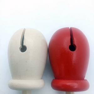 Wholesale Handheld <b>Wooden</b> Temple <b>Block</b> With Wood Beater Orff Percussion Instrument Kids Hand Grip Wood <b>Block</b> Rhythm Musical Toy - Product Image 3