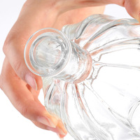 Bouteille en verre cristallin scellée au liège de 175 ml, collection de bouteilles de whisky, de vin, de brandy XO et de liqueurs de fruits de 750 ml