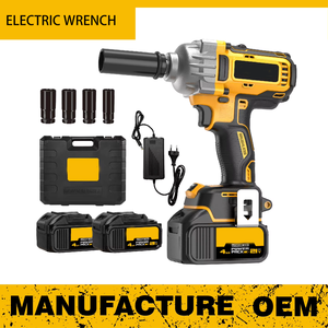 New Industrial Rechargeable Brushless Lithium Electric <b>Wrench</b> 580N.m Torque Electric Cordless Impact <b>Wrench</b> for Tires - Product Image 3