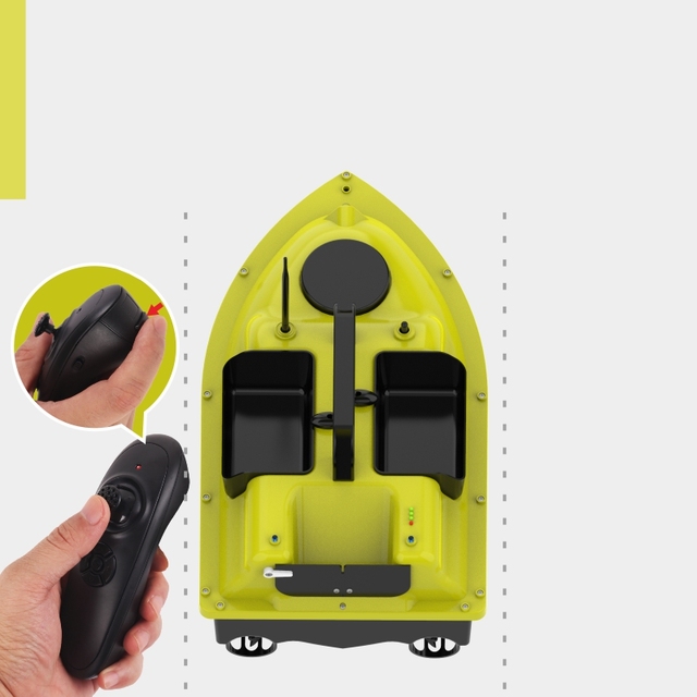 ABS Fishing Bait Boat China Fast Delivery 5200mA One Hand Control Electrodynamic Fishing Bait Boats