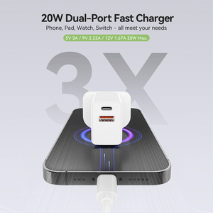 <span class=keywords><strong>Cargador</strong></span> de diseño gratuito para iPhone <span class=keywords><strong>20W</strong></span> PD <span class=keywords><strong>Cargador</strong></span> para cargadores de <span class=keywords><strong>Apple</strong></span> Cargadores para 15 pro Adaptador de corriente portátil <span class=keywords><strong>Cargador</strong></span> de pared - Product Image 2