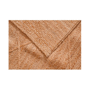 พรมปอกระเจาถักด้วยมือลายธรรมชาติตกแต่งบ้านลวดลายเพชรชุดทำด้วยมือที่ได้แรงบันดาลใจจากหมู่บ้านชาวอินเดีย - Product Image 1