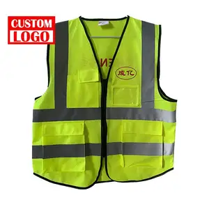 Sicherheits uniform Reflektor band Voll farbdruck Sicherheits weste kann angepasst Hi Vis reflektierend mit Tasche