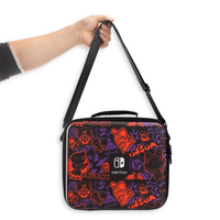 Étui de transport à thème violet écarlate, coque rigide, sac de rangement à bandoulière pour accessoires Nintendo Switch OLED