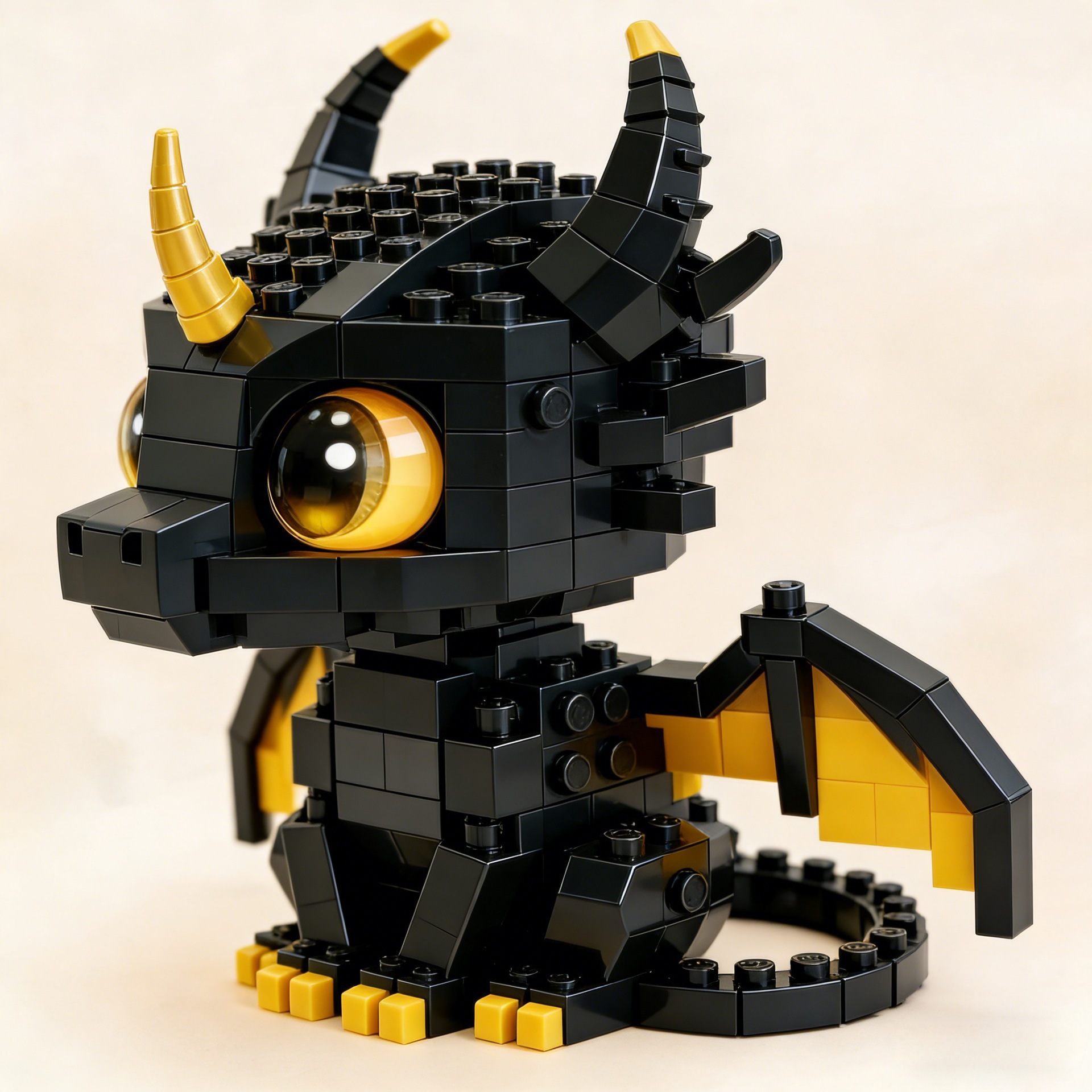 Piccolo drago volante nero - drago urlante della notte