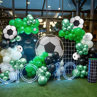 Ensemble de ballons de football en latex à prix d'usine, thème football pour la décoration de fête d'anniversaire d'enfants, design personnalisé