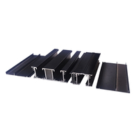 Profils de cadre de porte coulissante en alliage d'aluminium mince, profils de porte patio en verre sans cadre extrudés pour usage résidentiel moderne OEM