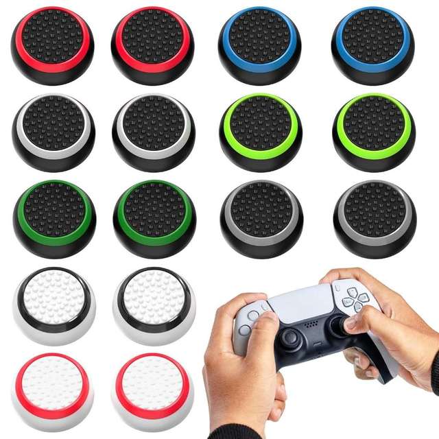 Dual-purpose Controller & Handheld Thumb Grips 8 Points Anti-slip Covers Fit Steam Deck 2 For Xbox ps5 Game Devices