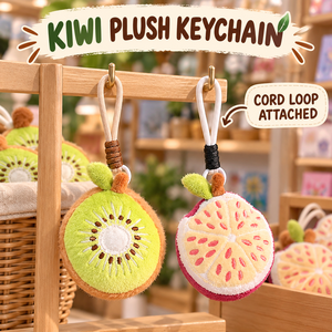 Plush Fruit Keychain Soft Stuffed Pendant Kiwi <b>Orange</b> Hanging Ornament <b>Gift</b> Toy - Product Image 5