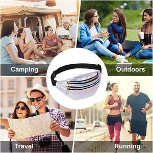 Riñonera Holográfica de Moda en Cuero PU para Mujer y Hombre, Brillante Metálica, Impermeable, para Festivales - Product Image 6
