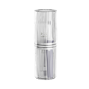 Ensemble de porte-brosse à dents de voyage avec gobelet pour bain de bouche, boîte de rangement pour brosse à dents électrique, en plastique transparent portable pour la salle de bain - Product Image 5