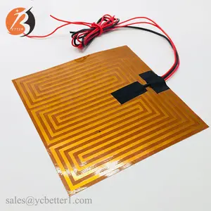 230x230 24 V folyo isıtıcı entegre termo sensörü 3D yazıcı sıcak plaka