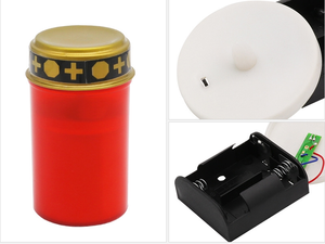 <span class=keywords><strong>Bougie</strong></span> LED sans flamme Kanlong, étanche, à énergie <span class=keywords><strong>solaire</strong></span> ou à piles, effet vacillant, pour <span class=keywords><strong>cimetière</strong></span> - Product Image 3