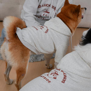 Herfst Winter Xxl Hond Katoen Print Fleece Gevoerde Eco-Vriendelijke Capuchon Sweatshirt Klassiekers Stijl Medium Grote Rassen - Product Image 4