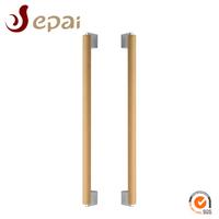 Gagang Pintu Baja Anti Karat Epai Long Desain Tradisional Bulat Bebas Nikel untuk Pintu Kayu Eksterior Villa Apartemen Hotel