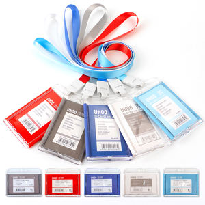 उहोओ 6027 उच्च गुणवत्ता वाले ऐक्रेलिक क्षैतिज प्लास्टिक आईडी कार्ड धारक वाटरप्रूफ नाम बैज व्यवसाय कार्ड धारक वाटरप्रूफ नाम बैज व्यवसाय कार्ड धारक - Product Image 1