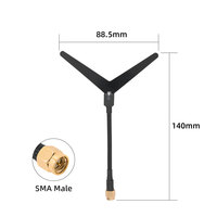 Antenne de communication externe 1,2 GHz à polarisation RHCP 5 dBi à gain élevé de type Y pour applications UAV extérieures