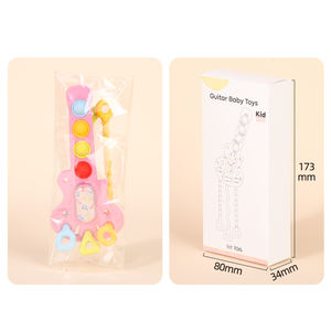 Nouvelle personnalisation de haute qualité populaire jouet 2024 guitare forme Anti Stress réutilisable presse tirer chaîne sensorielle <span class=keywords><strong>Motessori</strong></span> autisme jouet - Product Image 6