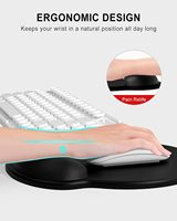 Tapis de souris en silicone personnalisé avec repose-poignet de forme irrégulière