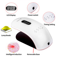 Sèche-ongles électrique LED professionnel automatique 36W avec certification GRS, lampe à cils, double source lumineuse en plastique, logo personnalisable