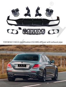 Diffusore Originale con Tubo di Scarico per Mercedes <span class=keywords><strong>W213</strong></span> Classe E <span class=keywords><strong>2016</strong></span>+ Aggiornamento E53 AMG Labbro Posteriore con Terminali Diffusore Posteriore - Product Image 6