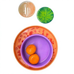 Bol de service en résine style européen, moderne et durable, vaisselle de fête, vaisselle de table, finition miroir, décoration intérieure, bol à fruits et snacks - Product Image 1