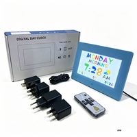 ZKM CK-100-STD 10 İnç ABS Plastik Elektronik Saat 1024x600 Çözünürlük MP3 Ses MP4/AVI Video Oynatma Çoklu Dil Desteği