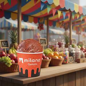 Gelato en gros au chocolat noir, pot de 100 ml, crème glacée en sachet, ingrédients de qualité supérieure, usine du Vietnam, qualité italienne, en promotion - Product Image 5