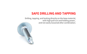 Tornillos Autorroscantes de Zinc con Cabeza Phillips para Láminas Metálicas y Estructuras de Acero - Product Image 3