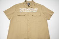 T-shirt polo en coton pour homme avec motif 'That's a Awful Lot of Cough Syrup', qualité supérieure, ensemble short décontracté oversize pour homme de la marque ALOCS