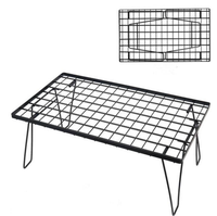 Table pliante en maille Mingchan pour l'extérieur, table de camping portable, table de barbecue avec égouttoir, table pliable avec sac de transport pour pique-nique et voyage