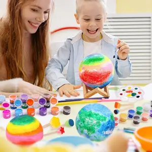 Vui Trái Đất thủ công Bộ dụng cụ làm cho của riêng bạn tự làm ánh sáng ban đêm 3D mặt trăng ánh sáng đèn ánh trăng LED Đèn thiết kế hiện đại ánh sáng ban đêm cho trẻ em - Product Image 4