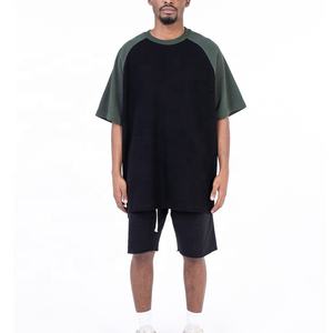 Personalizzato oversize Waffle Knit uomo Thermal Ralgan manica corta O collo T-shirt cotone Boxy Heavyweight T-shirt - Product Image 4