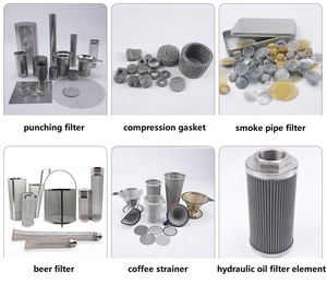 Nhà máy cung cấp ASTM 304 316 Hà Lan dệt Lọc Khói Lọc nhỏ dày đặc lưới cap tái sử dụng nhỏ hút thuốc lọc màn hình - Product Image 6