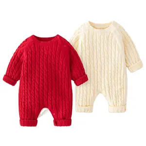 2023 ODM & OEM מקצועי יצרן Custom Rompers סרבל יוניסקס ילדים בגדי צמר קשמיר תינוק Romper