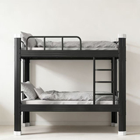 Lits superposés pliables en métal, gain de place, avec boîte de rangement, couleur personnalisable, pour hôtel, école, appartement, hôpital, dortoir