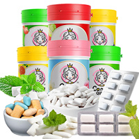 CANDYQUEEN High Quality Halal Sugar-Free Mint Fruit Flavor Xylitol Chewing Gum Factory Wholesale Bulk Candy Sweets