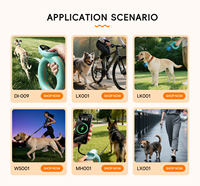 Intelligentes Wiederaufladbares Wasserdichtes IP67 Hundetrainingshalsband mit Fernbedienung Schock & Vibration Anti-Zug-Leine für Hunde & Katzen