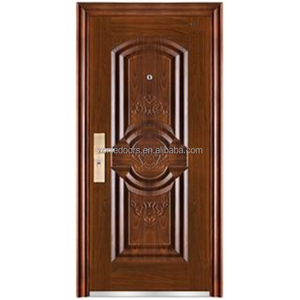 <span class=keywords><strong>Porte</strong></span> d'entrée extérieure en acier anti-effraction sur mesure pour appartement, certifiée CE/UL, options modernes ignifuges, finition élégante - Product Image 2