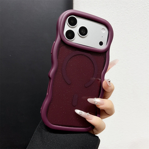 เคสโทรศัพท์แบบแม่เหล็กใสลายกลิตเตอร์สีดำเชอร์รี่หรูหรา รุ่นใหม่ สำหรับ iPhone 18 17 Pro Max ให้สัมผัสเนียน รองรับการชาร์จไร้สาย - Product Image 1